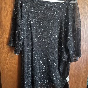Amazon Black and White Starry Tunic Top